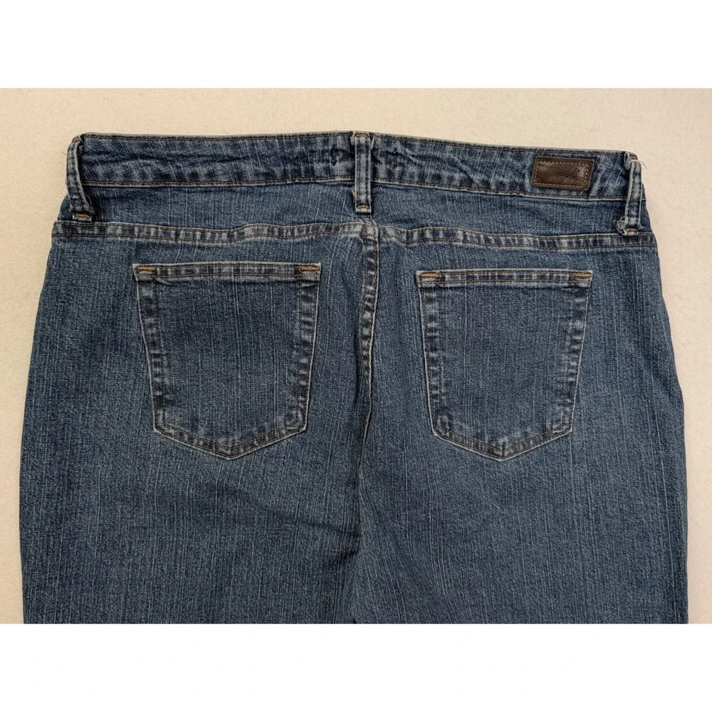 Riders by Lee Womens Bootcut Jeans Size 16 M Stretch Denim Dark Wash Blue